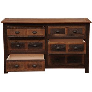 Barnwood Six Drawer Dresser - Premium Line 5