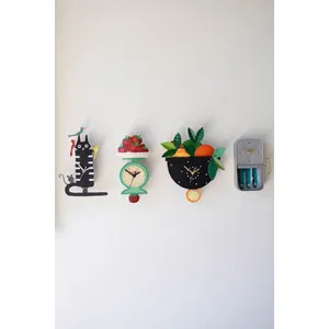 Hand-Painted Sardines Wall Clock 3