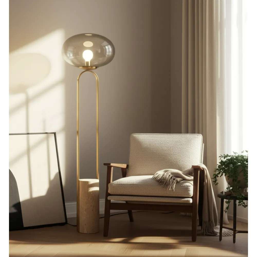 CALDERTON TAN LAMP 58 (IN)