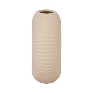 CER, 7" DONUT HOLE VASE, COTTON 5