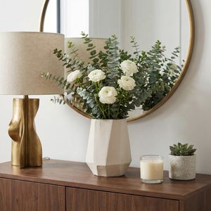 ENOCHWICK WHITE VASE 9 (IN) 2