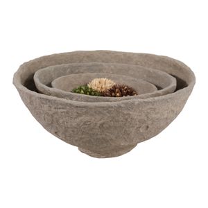 BECKLEY SET OF 3 TAN BOWLS 10 (IN) 3
