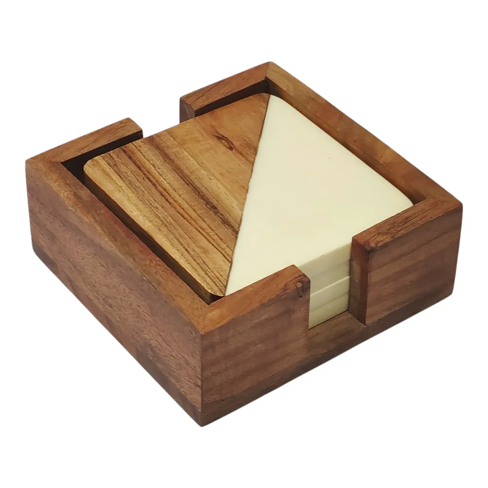 HARLEYSTONE SET OF 4 BROWN BAR ACCESSORIES 2 (IN)