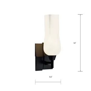 Fleur 14'' High 1-Light Sconce - Matte Black 2