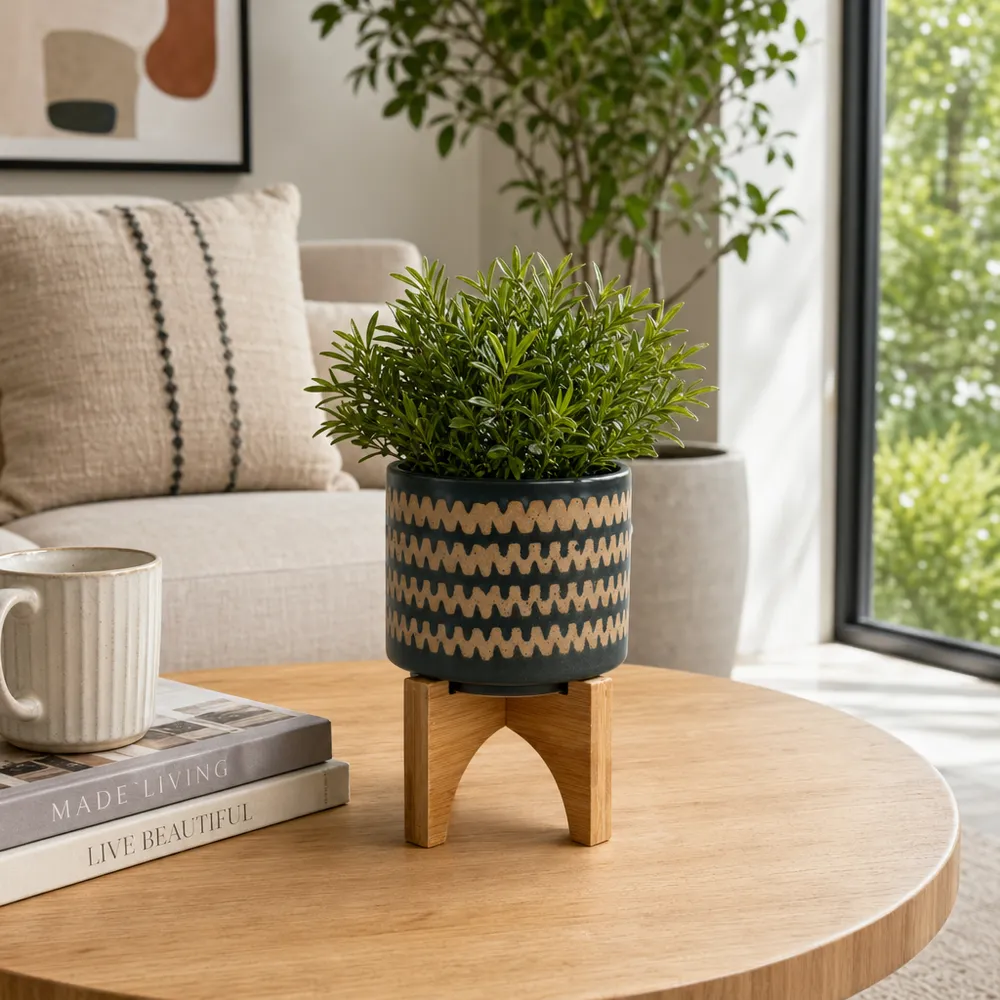 CADENROSE GREEN PLANTER 7 (IN)