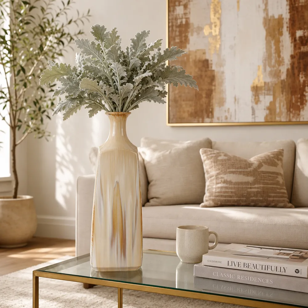 FLORAWELL TAN VASE 20 (IN)