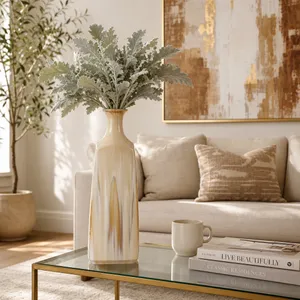 FLORAWELL TAN VASE 20 (IN) 11