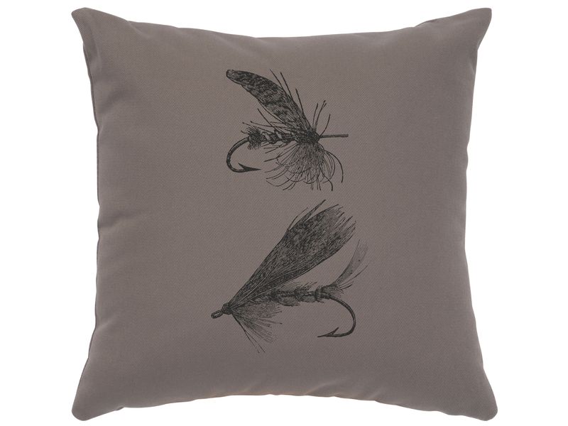Image Pillow - Flies - Cotton Chrome 1