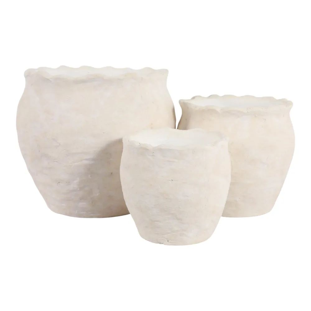CORWINWORTH SET OF 3 IVORY PLANTER 8 (IN)