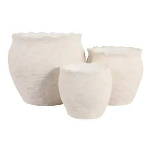 CORWINWORTH SET OF 3 IVORY PLANTER 8 (IN) 6