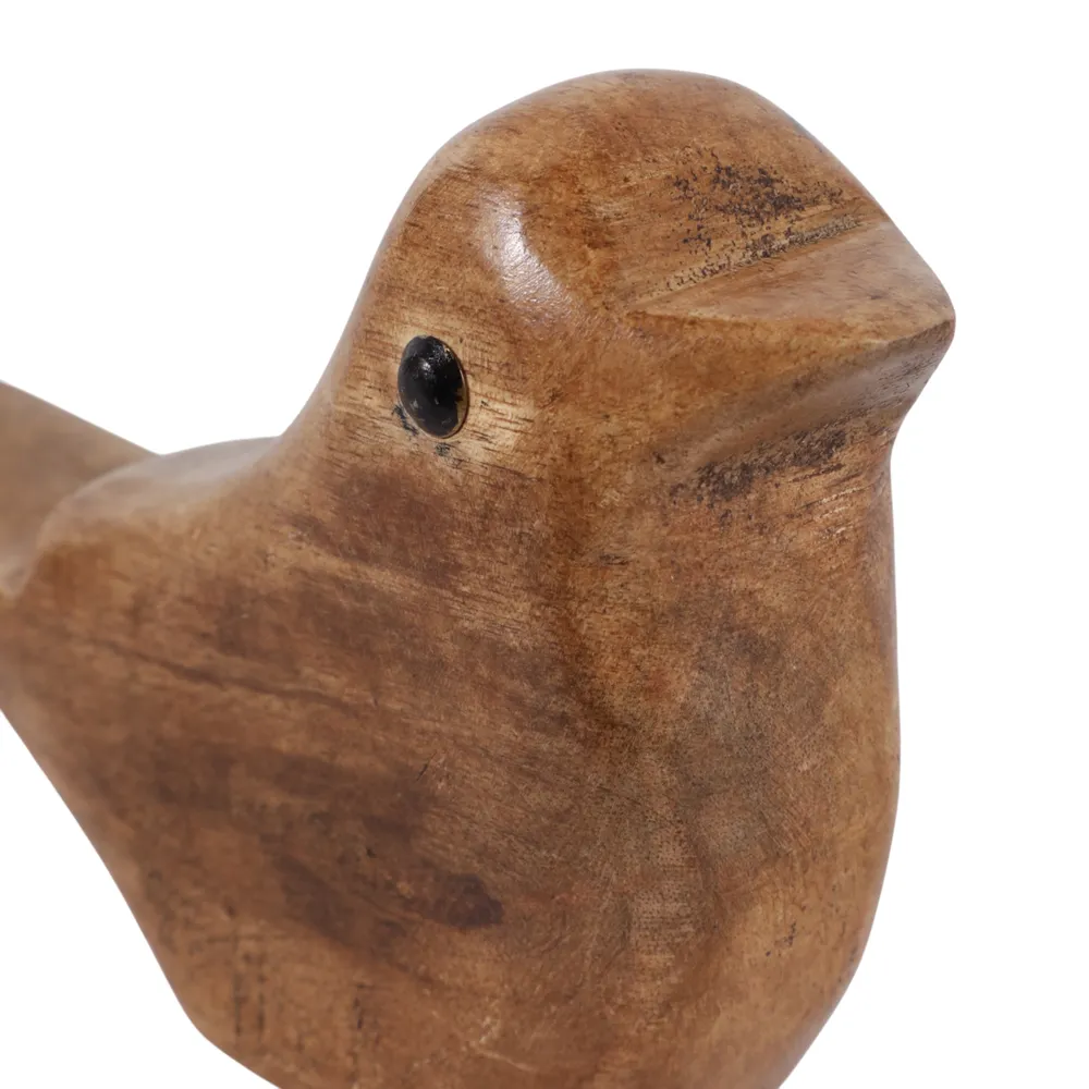 6X4" WOOD BIRD, NATURAL