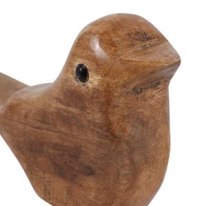 6X4" WOOD BIRD, NATURAL 7