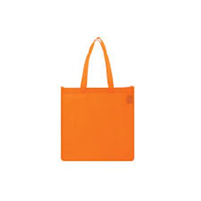 LARGE NONWOVEN PROMO TOTE - ORANGE