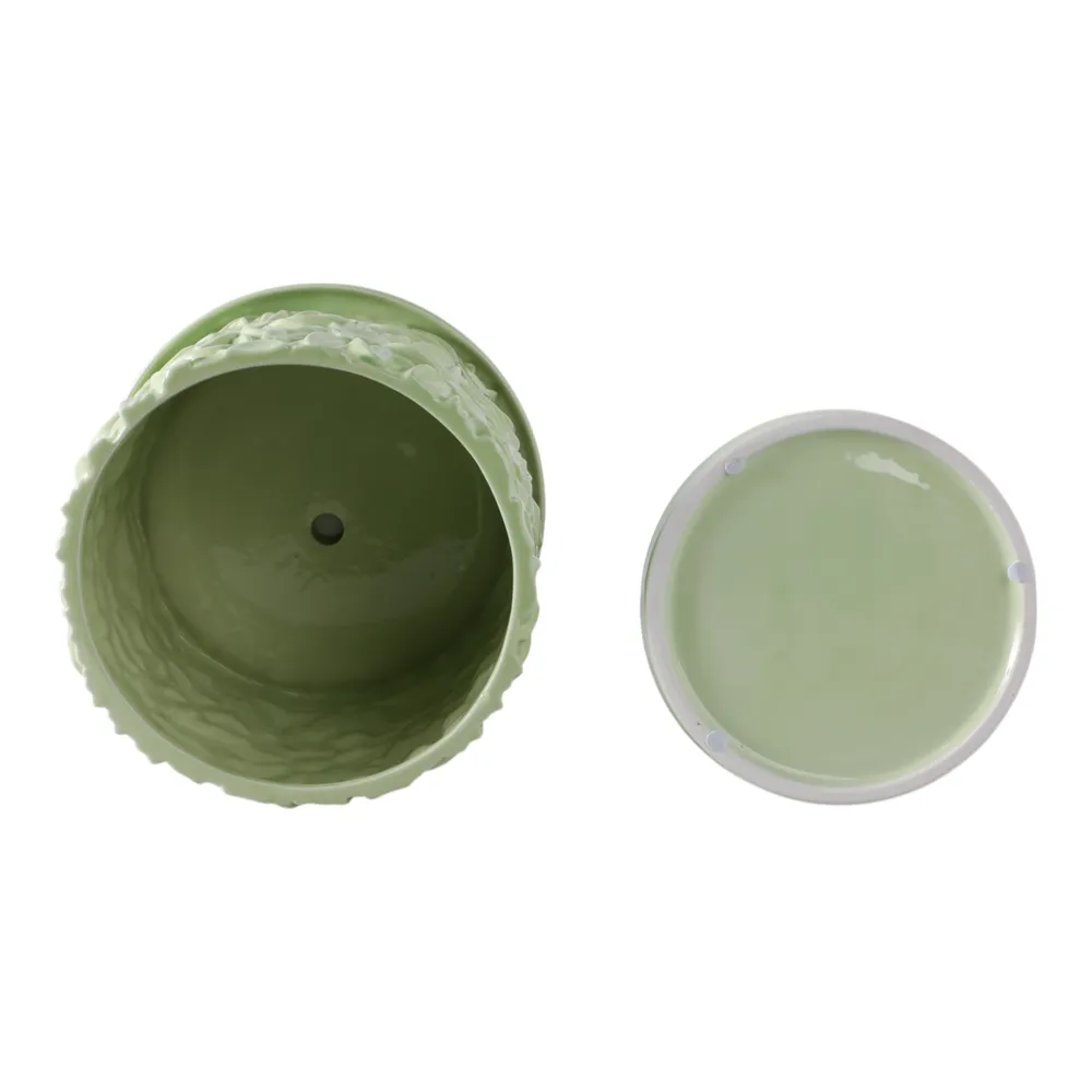 BOWENHAVEN SET OF 2 GREEN PLANTER 7 (IN)