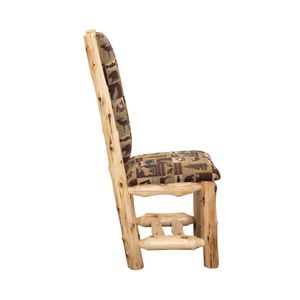 Cedar High Back Upholstered Side Chair - Coffee - Customer's Own Material 7