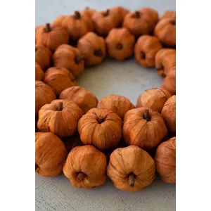 Faux Pumpkin Wreath 5
