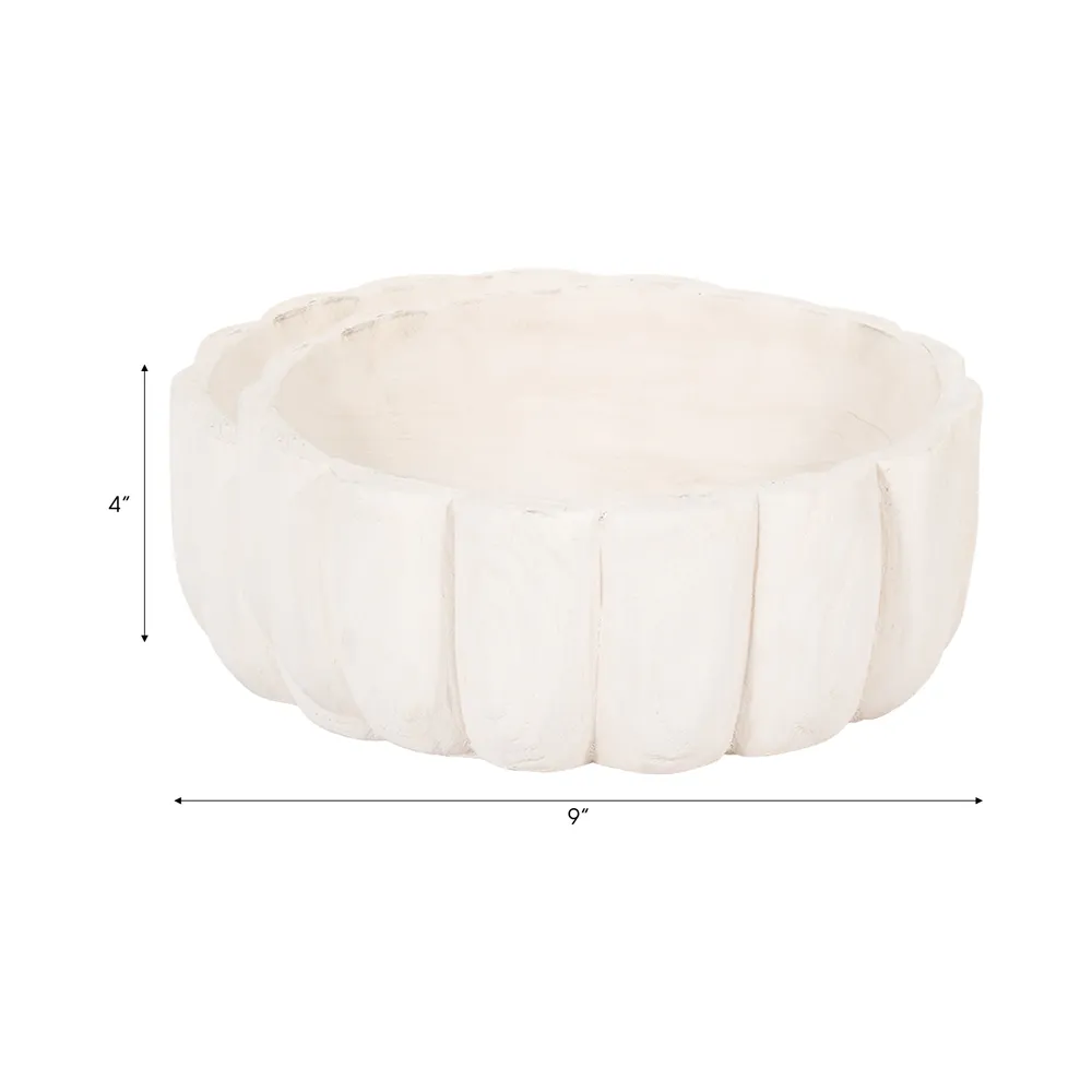 GRANTRIDGE WHITE BOWL 4 (IN)
