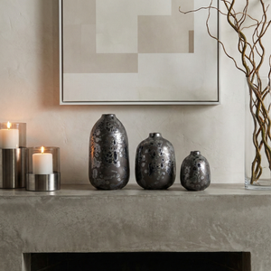 TESSGATE SET OF 3 BLACK VASES 10 (IN) 12