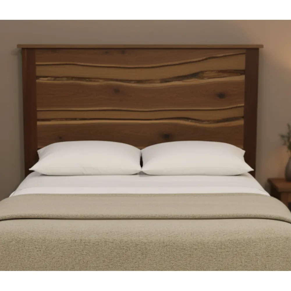 Heartland Walnut LIVE EDGE Headboard - Calif. King