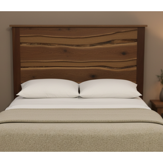 Heartland Walnut LIVE EDGE Headboard - Calif. King