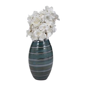 DENVERRIDGE BLUE GLASS VASE 10 (IN) 3