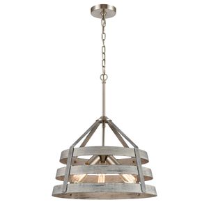 Brigantine 18'' Wide 3-Light Chandelier - Weathered Driftwood 1