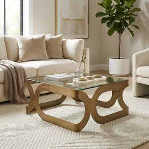 EMMETVIEW GOLD COFFEE TABLE 15 (IN) 10