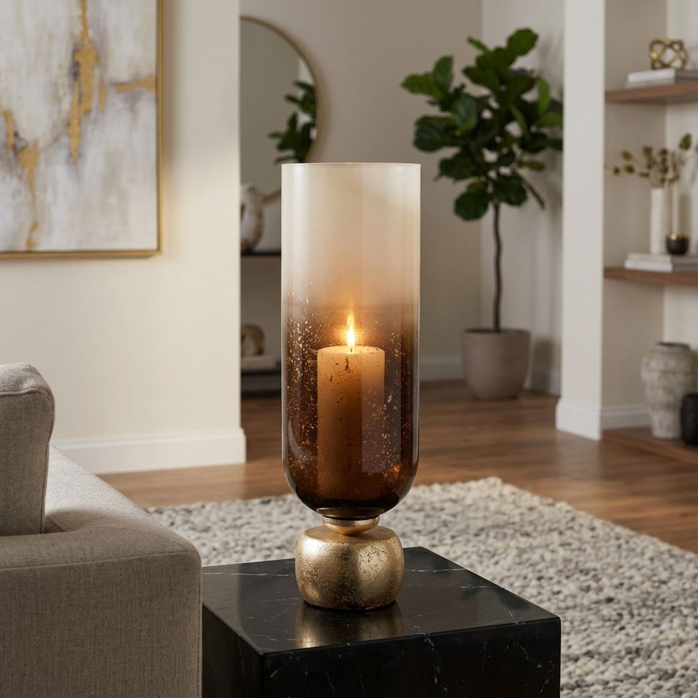 WALTONLEY IVORY CANDLE HOLDER 19 (IN)