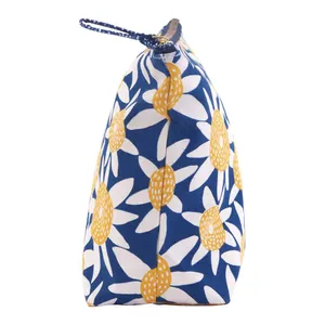 Straw Sunflower Yellow Large Essential Canvas Pouch 6