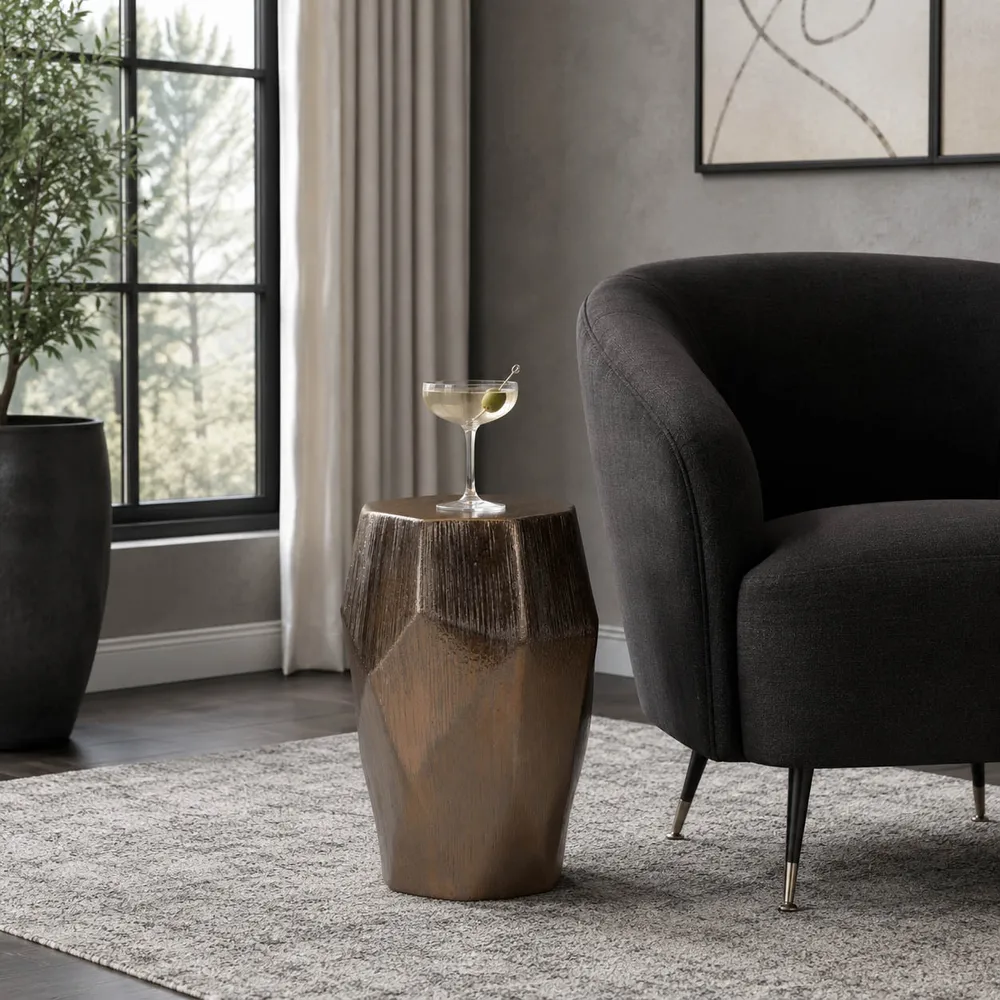 CHATHAMBROOK BRONZE GARDEN STOOL 20 (IN)