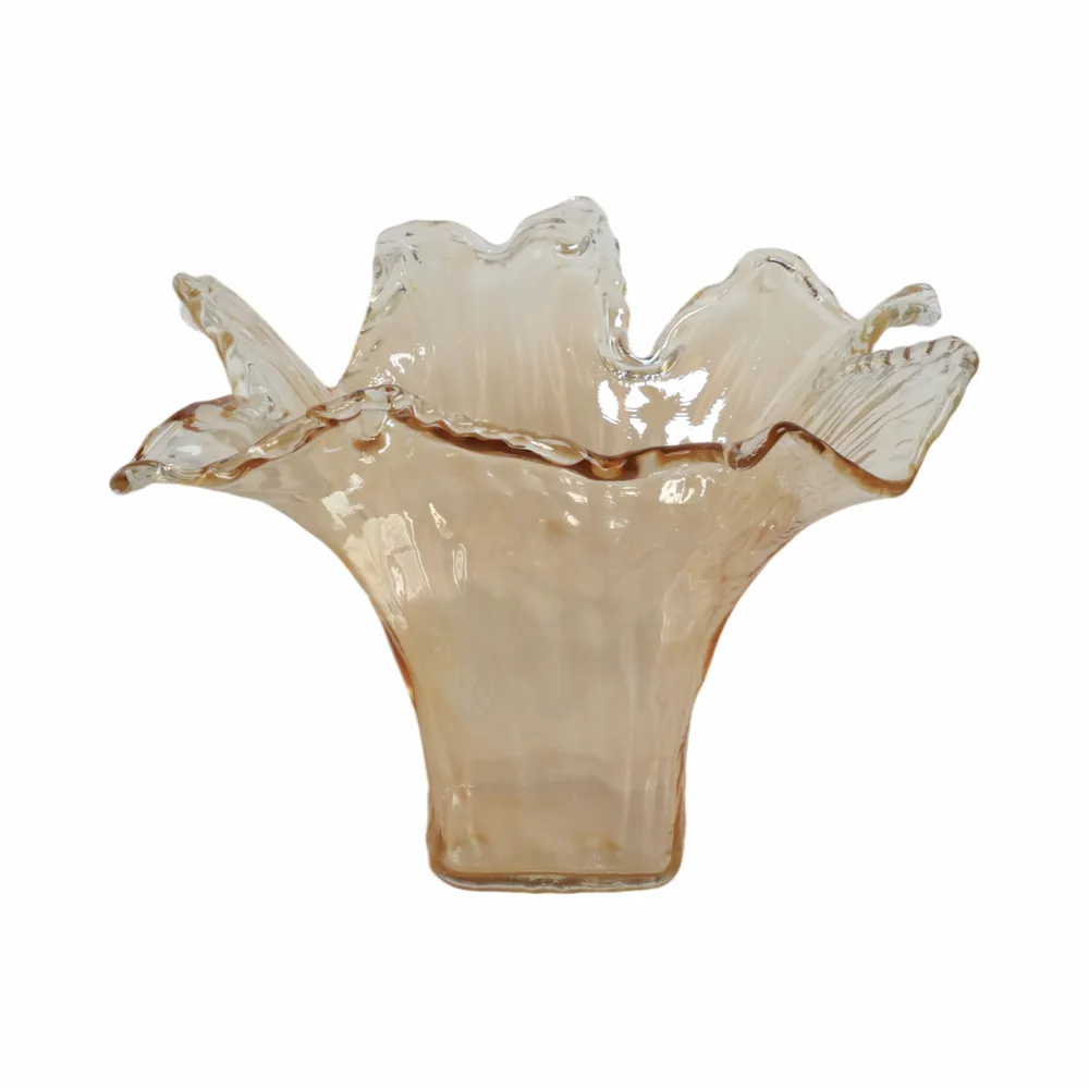 CLAYMORE BROWN GLASS VASE 12 (IN)