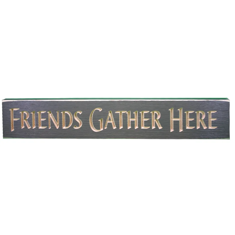 24" USA FRIENDS GATHER HERE ROUTED BARNW