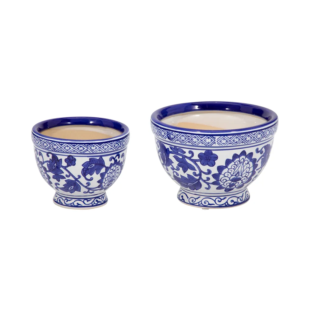 ROYBROOK SET OF 2 BLUE PLANTER 5 (IN)