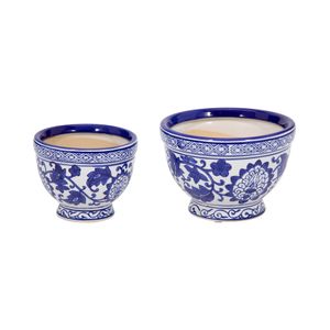 ROYBROOK SET OF 2 BLUE PLANTER 5 (IN) 1