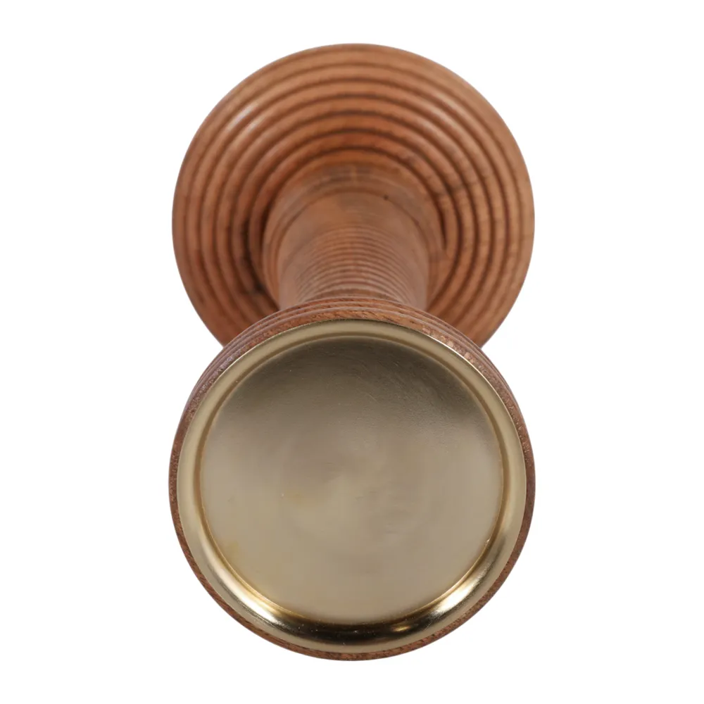 HACKETTRIDGE BROWN CANDLE HOLDER 13 (IN)