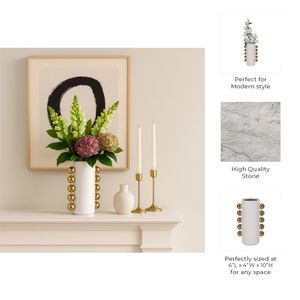 GARSONHAM WHITE VASE 10 (IN) 11