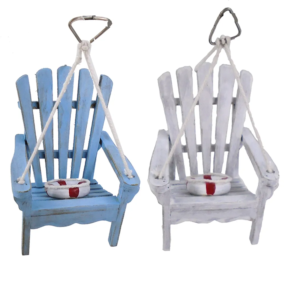 4-1/4" BEACH CHAIR CHRISTMAS ORNA 2-ASST