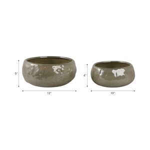 ELDREDCROSS SET OF 2 GREEN PLANTER 5 (IN) 10