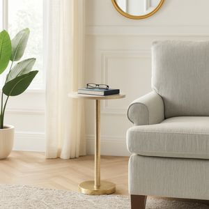 BIRCHWORTH IVORY ACCENT TABLE 25 (IN) 12