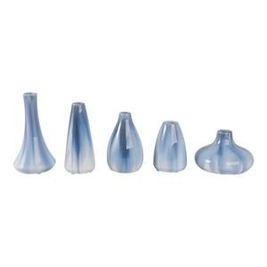 PAXTON SET OF 5 BLUE VASES 8 (IN) 3