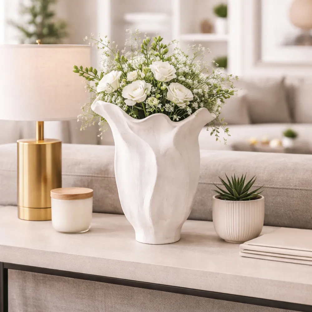 GLASERVALE IVORY VASE 13 (IN)