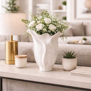 GLASERVALE IVORY VASE 13 (IN) 11