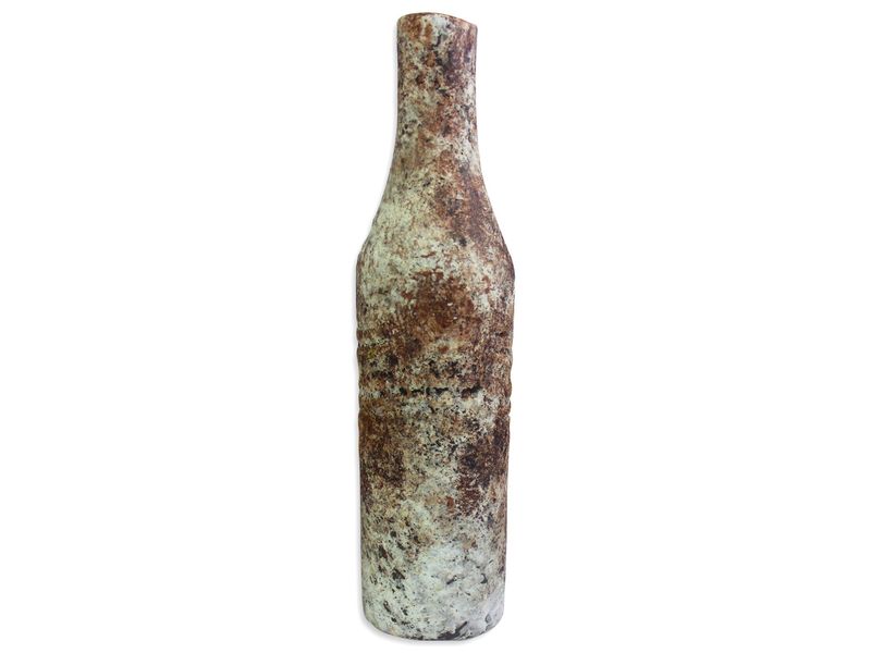 10" Aged Rustic Brown Decorative Vase 1