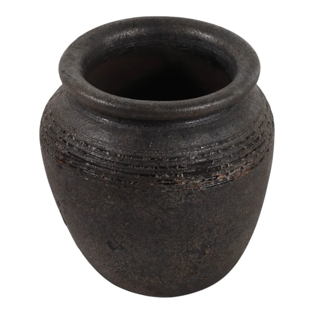 GRIFFINLAND BLACK VASE 6 (IN)