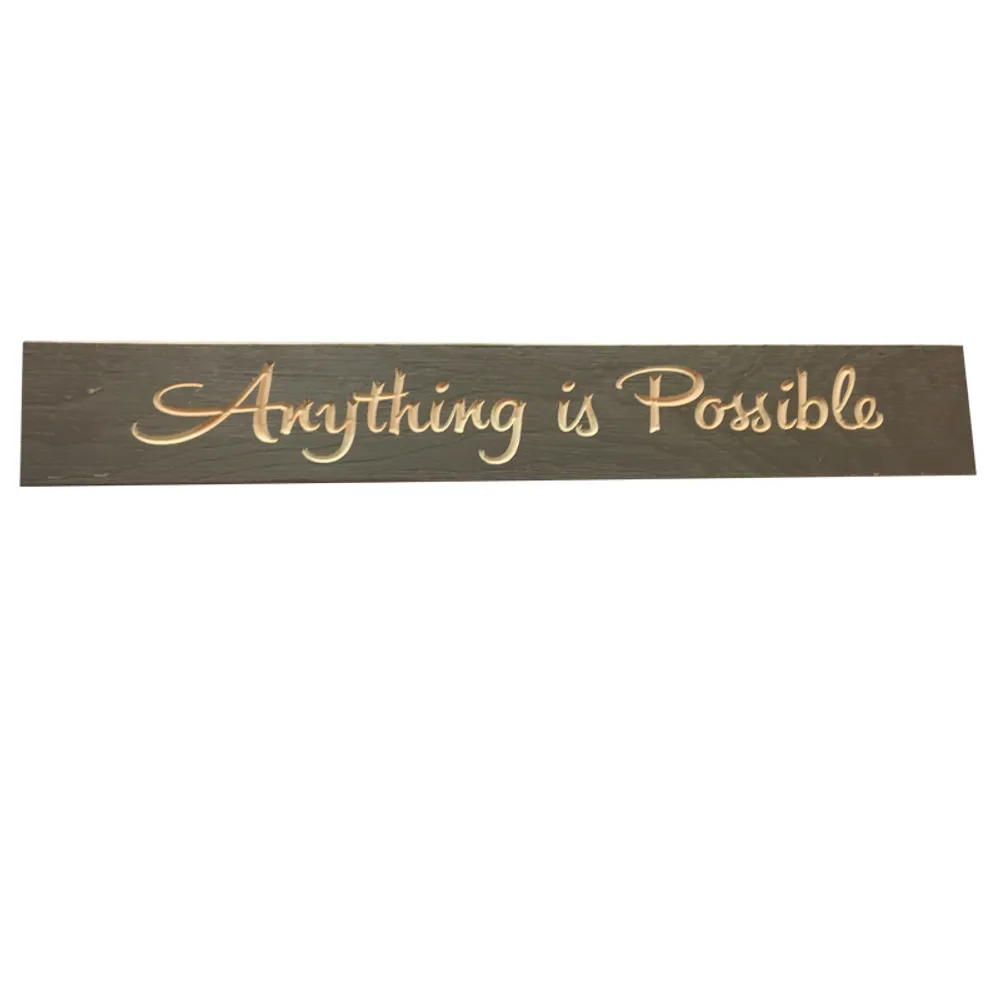 24" USA ANYTHING IS POSSIBLE ROUTED BARN