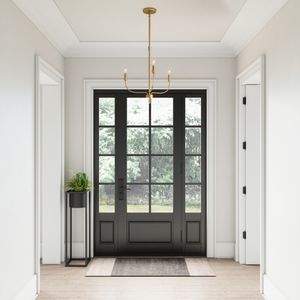 Newland 17'' Wide 3-Light Chandelier - Satin Brass 6