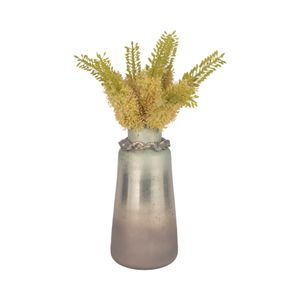 LUCASWICK SILVER GLASS VASE 17 (IN) 3