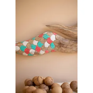Carved Wooden Mermaid Wall Art 3