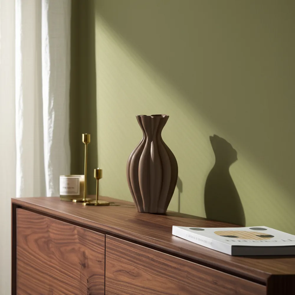ERWINGROVE BROWN VASE 16 (IN)