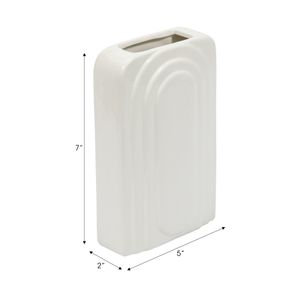 GRAYDONTON WHITE VASE 7 (IN) 9